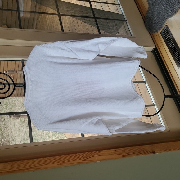 North style Long Sleeve Chenille White Sweater Sz. 2X with Red Heart NWOT - Picture 5 of 8